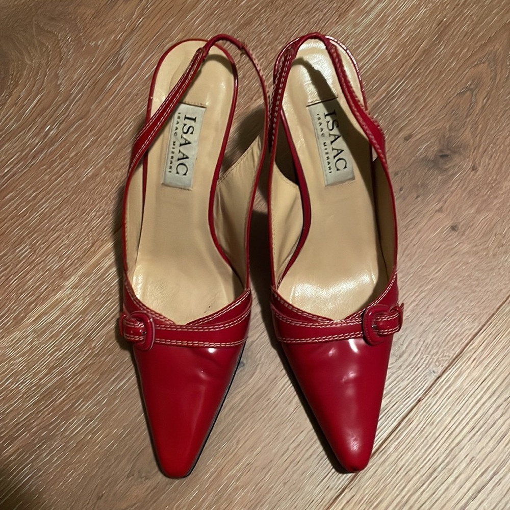 Gorgeous vintage Isaac Mizrahi patent leather
